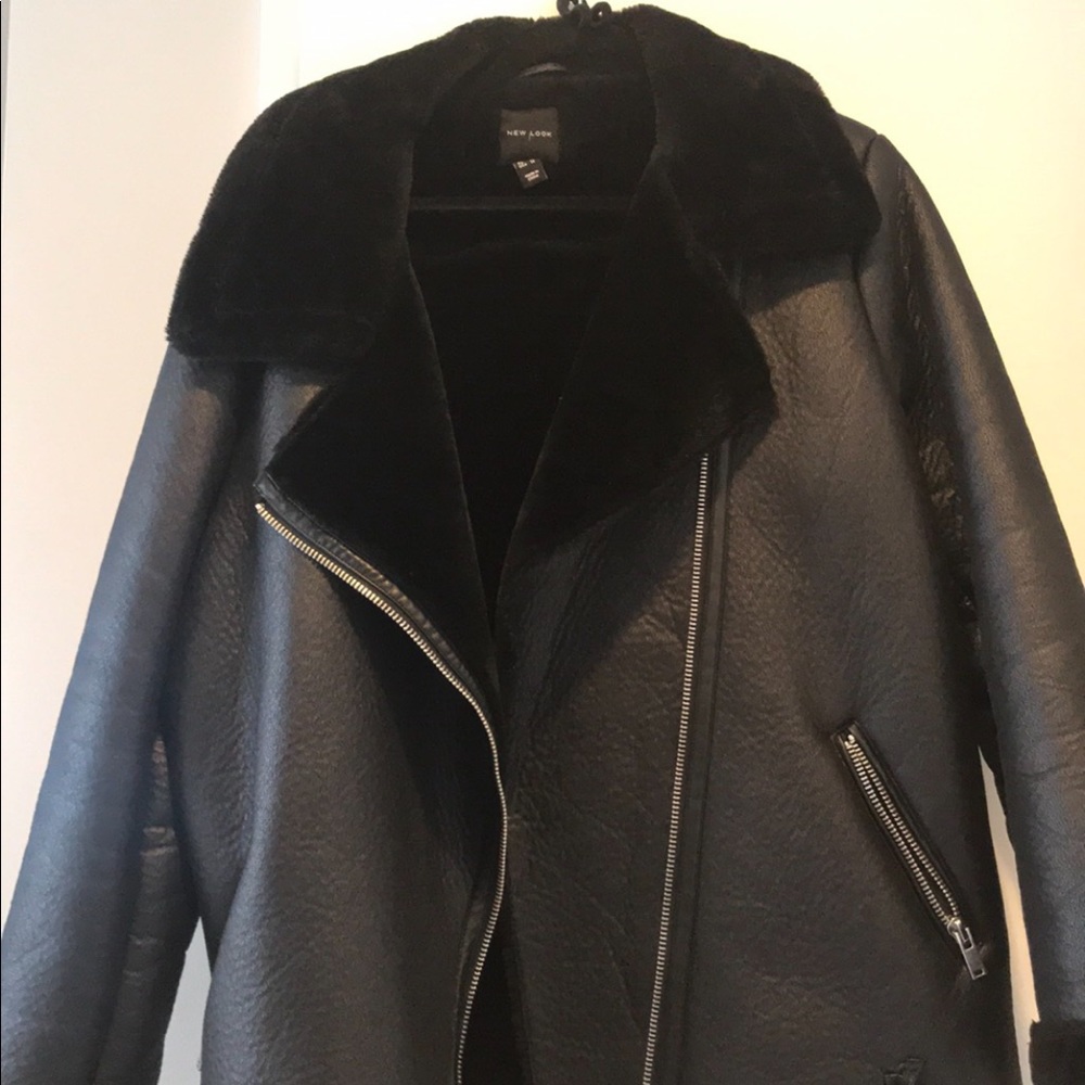 New Look faux sterling coat (worn 3x)